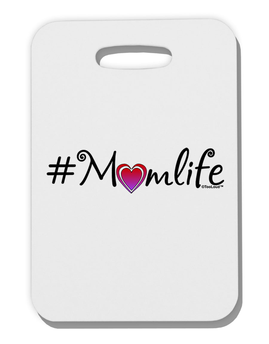 Hashtag Momlife Thick Plastic Luggage Tag-Luggage Tag-TooLoud-White-One Size-Davson Sales