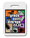 GPA 4 - Grade Point Average Thick Plastic Luggage Tag-Luggage Tag-TooLoud-White-One Size-Davson Sales