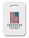 Freedom Flag Color Thick Plastic Luggage Tag-Luggage Tag-TooLoud-White-One Size-Davson Sales