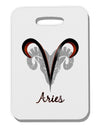 Aries Symbol Thick Plastic Luggage Tag-Luggage Tag-TooLoud-White-One Size-Davson Sales