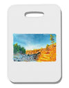 Castlewood Canyon Watercolor Thick Plastic Luggage Tag-Luggage Tag-TooLoud-White-One Size-Davson Sales