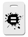 Equal Paint Splatter Thick Plastic Luggage Tag by TooLoud-Luggage Tag-TooLoud-White-One Size-Davson Sales