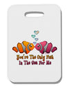 Kissy Clownfish Only Fish In The Sea Thick Plastic Luggage Tag-Luggage Tag-TooLoud-White-One Size-Davson Sales