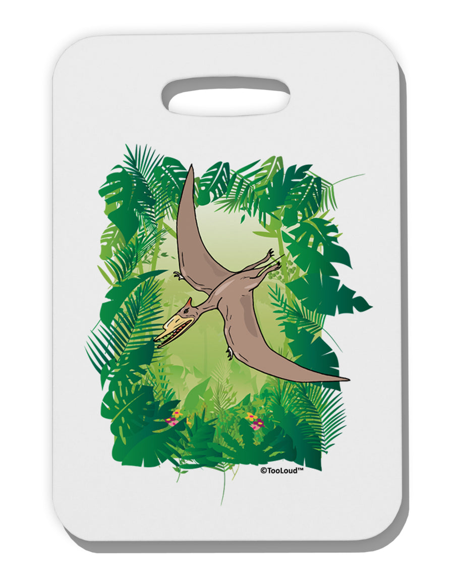 Pterosaurs - Without Name Thick Plastic Luggage Tag by TooLoud-Luggage Tag-TooLoud-White-One Size-Davson Sales