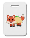 Cute Taco Fox Thick Plastic Luggage Tag-Luggage Tag-TooLoud-White-One Size-Davson Sales