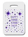 Happy Three Kings Day - Shining Stars Thick Plastic Luggage Tag by TooLoud-Luggage Tag-TooLoud-White-One Size-Davson Sales