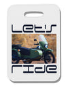 Lets Ride Sidecar Motorcycle Thick Plastic Luggage Tag-Luggage Tag-TooLoud-White-One Size-Davson Sales