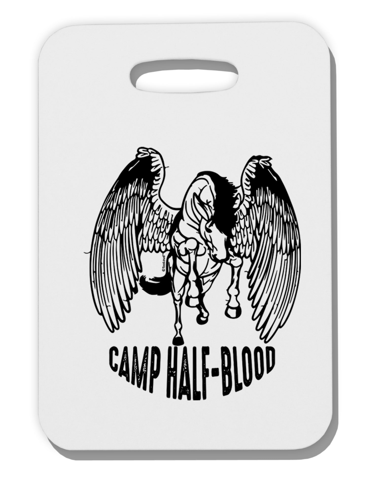 TooLoud Camp Half-Blood Pegasus Thick Plastic Luggage Tag-Luggage Tag-TooLoud-Davson Sales