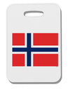 TooLoud Norwegian Flag Thick Plastic Luggage Tag-Luggage Tag-TooLoud-Davson Sales