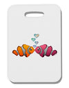 Kissy Clownfish Thick Plastic Luggage Tag-Luggage Tag-TooLoud-White-One Size-Davson Sales