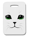Green-Eyed Cute Cat Face Thick Plastic Luggage Tag
