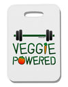 Veggie Powered Thick Plastic Luggage Tag-Luggage Tag-TooLoud-White-One Size-Davson Sales