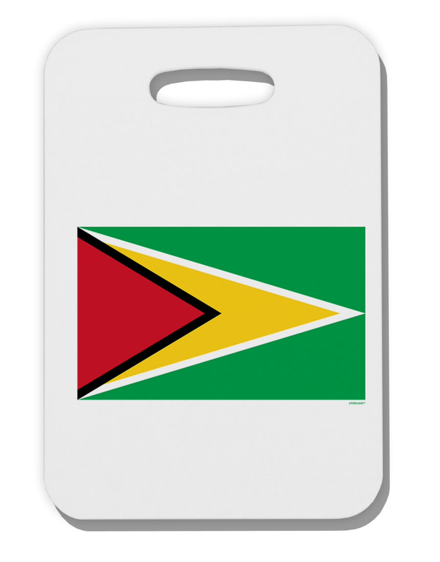 TooLoud Guyana Flag Thick Plastic Luggage Tag-Luggage Tag-TooLoud-Davson Sales