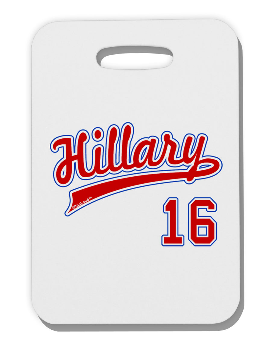 Hillary Jersey 16 Thick Plastic Luggage Tag-Luggage Tag-TooLoud-White-One Size-Davson Sales