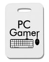 PC Gamer BnW Thick Plastic Luggage Tag-Luggage Tag-TooLoud-White-One Size-Davson Sales