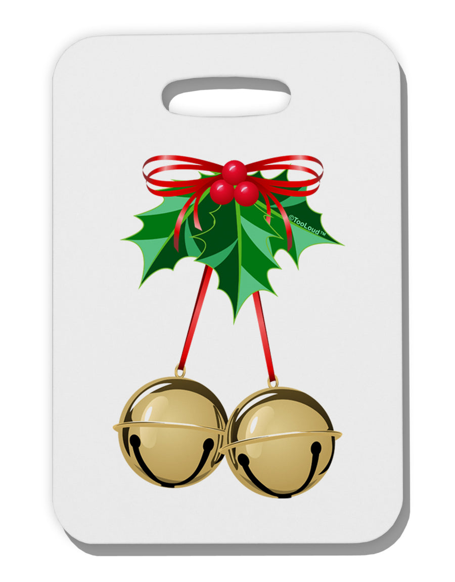 Jingle Balls Thick Plastic Luggage Tag-Luggage Tag-TooLoud-White-One Size-Davson Sales