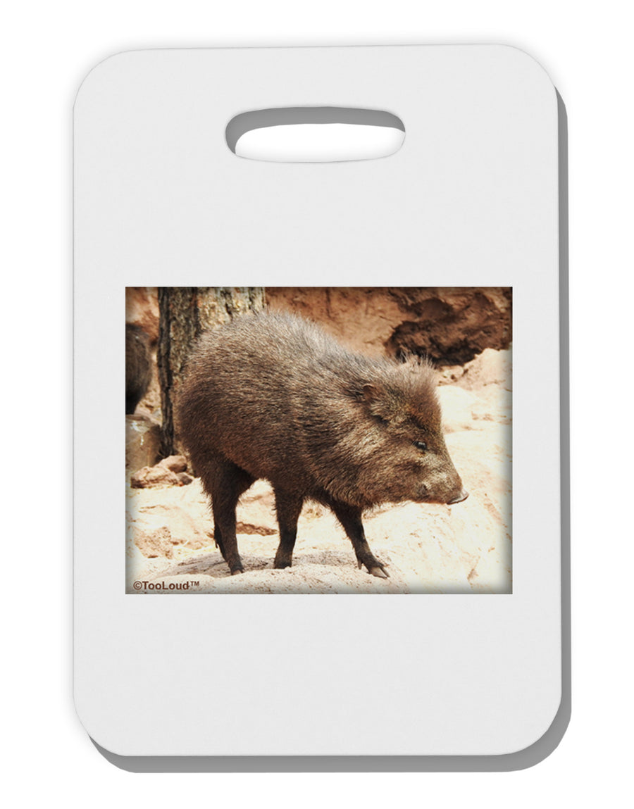 Little Javelina Thick Plastic Luggage Tag-Luggage Tag-TooLoud-White-One Size-Davson Sales