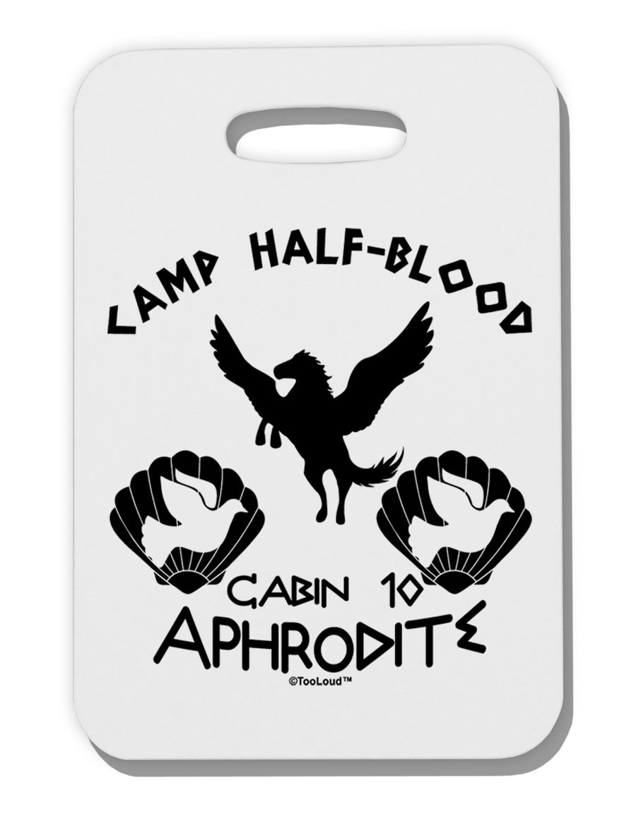 Cabin 10 Aphrodite Camp Half Blood Thick Plastic Luggage Tag-Luggage Tag-TooLoud-White-One Size-Davson Sales