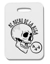TooLoud Me Muero De La Risa Skull Thick Plastic Luggage Tag-Luggage Tag-TooLoud-Davson Sales