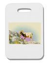 Bighorn Ram Watercolor Thick Plastic Luggage Tag-Luggage Tag-TooLoud-White-One Size-Davson Sales