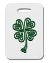 3D Style Celtic Knot 4 Leaf Clover Thick Plastic Luggage Tag-Luggage Tag-TooLoud-White-One Size-Davson Sales
