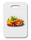 TooLoud Watercolor Fruit Bowl 1 Thick Plastic Luggage Tag-Luggage Tag-TooLoud-White-One Size-Davson Sales