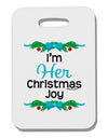 Her Christmas Joy Matching His & Hers Thick Plastic Luggage Tag-Luggage Tag-TooLoud-White-One Size-Davson Sales