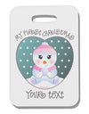 Personalized My First Christmas Snowbaby Girl Thick Plastic Luggage Tag-Luggage Tag-TooLoud-White-One Size-Davson Sales