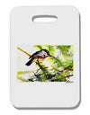 CO Chickadee Watercolor Thick Plastic Luggage Tag-Luggage Tag-TooLoud-White-One Size-Davson Sales