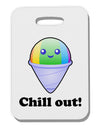 Cute Shaved Ice Chill Out Thick Plastic Luggage Tag-Luggage Tag-TooLoud-White-One Size-Davson Sales