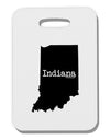 Indiana - United States Shape Thick Plastic Luggage Tag-Luggage Tag-TooLoud-White-One Size-Davson Sales