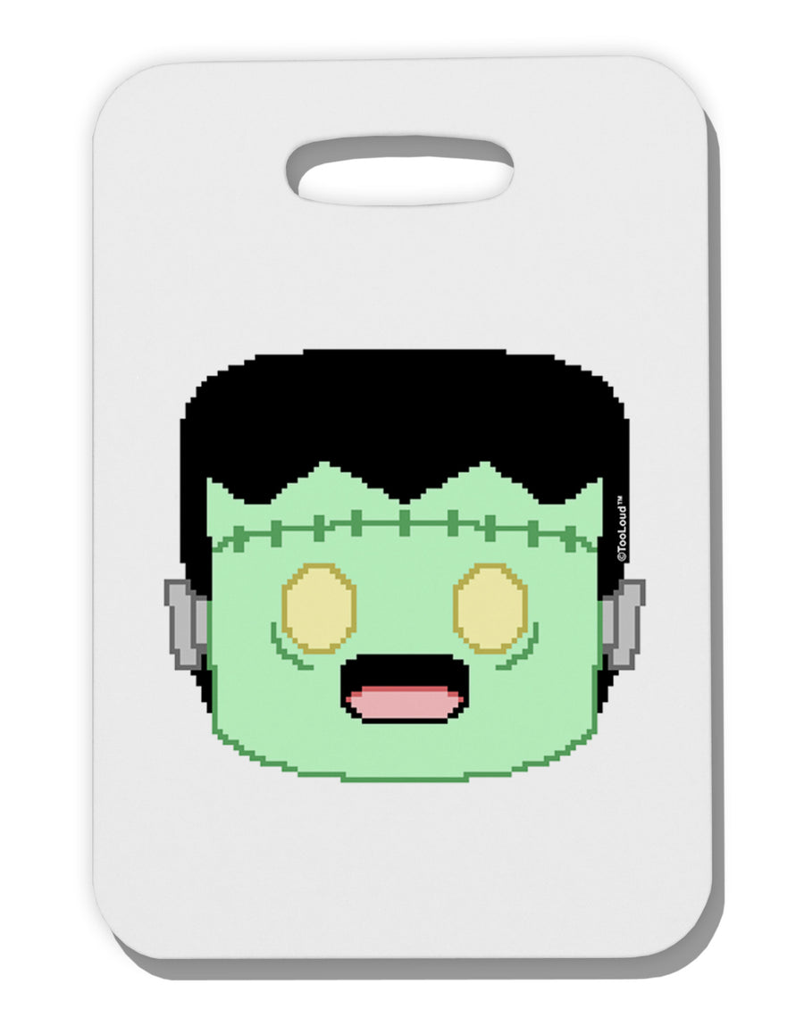 Cute Pixel Monster Thick Plastic Luggage Tag-Luggage Tag-TooLoud-White-One Size-Davson Sales