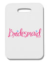 Bridesmaid Design - Diamonds - Color Thick Plastic Luggage Tag-Luggage Tag-TooLoud-White-One Size-Davson Sales