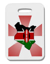Kenya Flag Design Thick Plastic Luggage Tag-Luggage Tag-TooLoud-White-One Size-Davson Sales