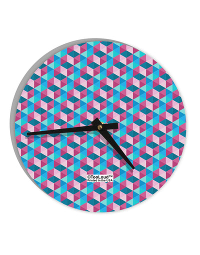 Crystalized Mosaic AOP 10 InchRound Wall Clock All Over Print-Wall Clock-TooLoud-White-Davson Sales