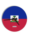 Haiti Flag AOP 10 InchRound Wall Clock All Over Print-Wall Clock-TooLoud-White-Davson Sales