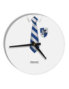 Wizard Uniform Blue and Silver AOP 10 InchRound Wall Clock All Over Print-Wall Clock-TooLoud-White-Davson Sales