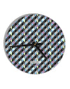 Plaid Pattern AOP 10 InchRound Wall Clock All Over Print-Wall Clock-TooLoud-White-Davson Sales