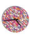 Jagged Edge Mosaic AOP 10 InchRound Wall Clock All Over Print-Wall Clock-TooLoud-White-Davson Sales