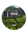 Colorado Beauty - Cliffs 10 InchRound Wall Clock All Over Print by TooLoud-Wall Clock-TooLoud-White-Davson Sales