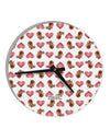 Pomeranian Hearts AOP 10 InchRound Wall Clock All Over Print-Wall Clock-TooLoud-White-Davson Sales