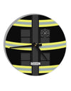 Firefighter Black AOP 10 InchRound Wall Clock All Over Print-Wall Clock-TooLoud-White-Davson Sales