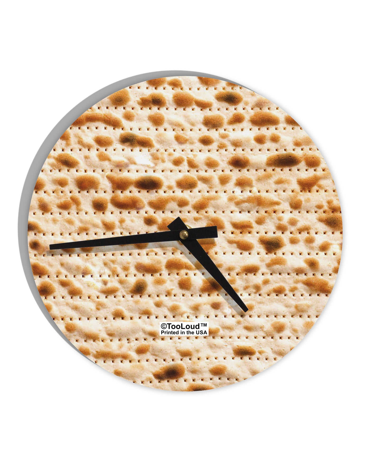 Matzo 10 InchRound Wall Clock All Over Print-Wall Clock-TooLoud-White-Davson Sales