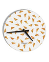 Pizza Slices AOP 10 InchRound Wall Clock All Over Print-Wall Clock-TooLoud-White-Davson Sales