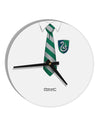 Wizard Uniform Green and Silver 10 InchRound Wall Clock All Over Print-Wall Clock-TooLoud-White-Davson Sales