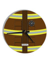 Firefighter Brown AOP 10 InchRound Wall Clock All Over Print-Wall Clock-TooLoud-White-Davson Sales