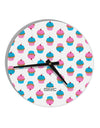 Cute Cupcakes AOP 10 InchRound Wall Clock All Over Print-Wall Clock-TooLoud-White-Davson Sales