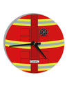 Firefighter Red AOP 10 InchRound Wall Clock All Over Print-Wall Clock-TooLoud-White-Davson Sales