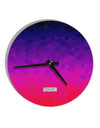 Geometric Gradient AOP 10 InchRound Wall Clock All Over Print by TooLoud-Wall Clock-TooLoud-White-Davson Sales