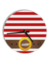Pirate Crew Costume - Red 10 InchRound Wall Clock All Over Print